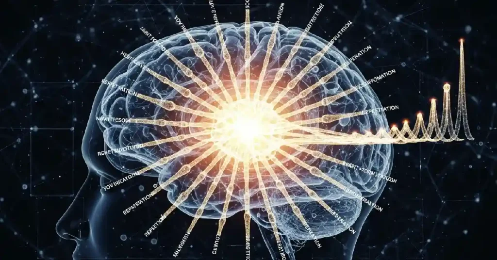 how repetition affects brain focus manifestation psychology