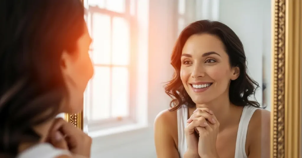 woman building self concept and confidence for manifestation