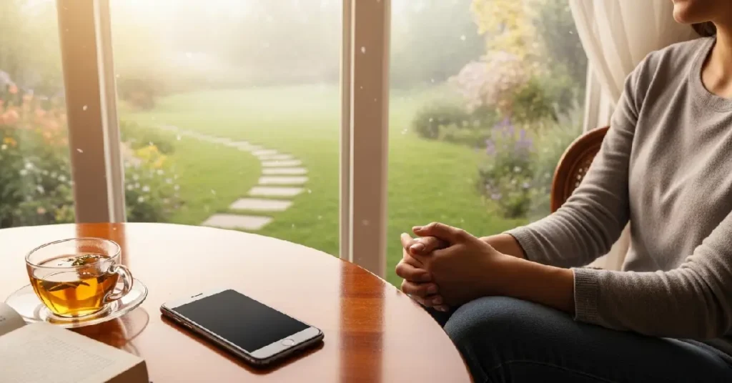 letting go of phone anxiety for manifestation process