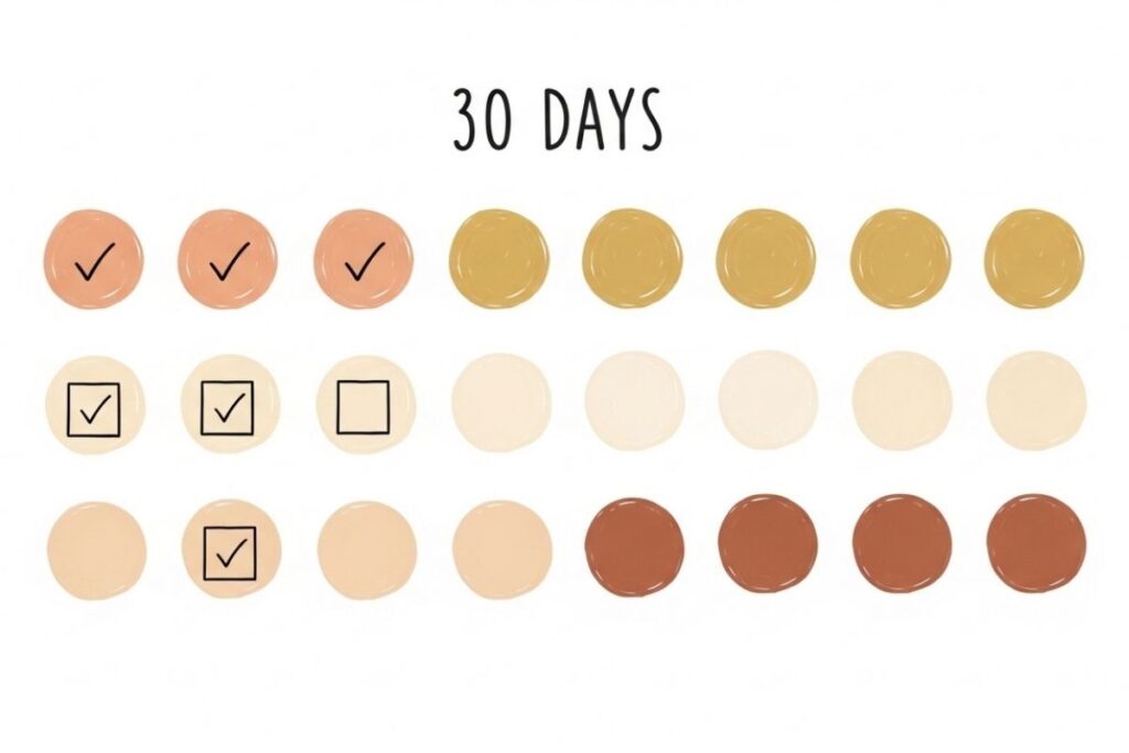 30 Day Plan For Law of Attraction Quotes The Secret Calendar style visual showing 30 day plan for daily inspirational law of attraction quotes the secret practice