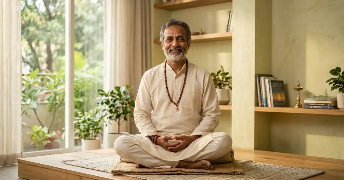 Santosh Buddha sharing deep insights on the science of spirituality and the transformative power of Awareness